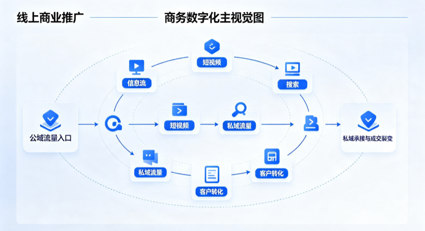 广安区线上商业推广怎么做？全域流量闭环搭建与低成本转化实战指南